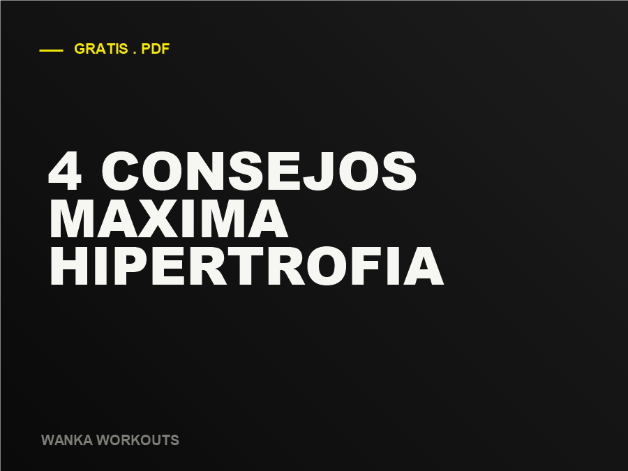Portada: 4 consejos para máxima hipertrofia