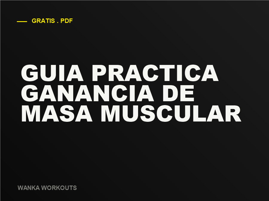 Portada: Guía práctica de ganancia de masa muscular